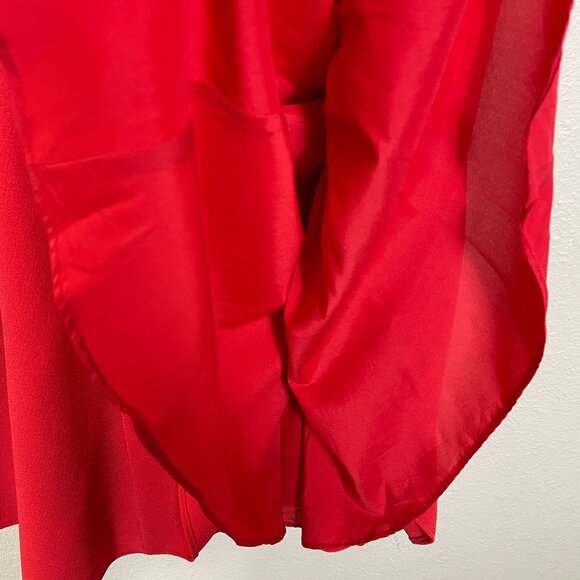 Girl Meets Glam Dress Size 8 Regina Red Whimsi Midi Fit Flare Flowy - Picture 8 of 11